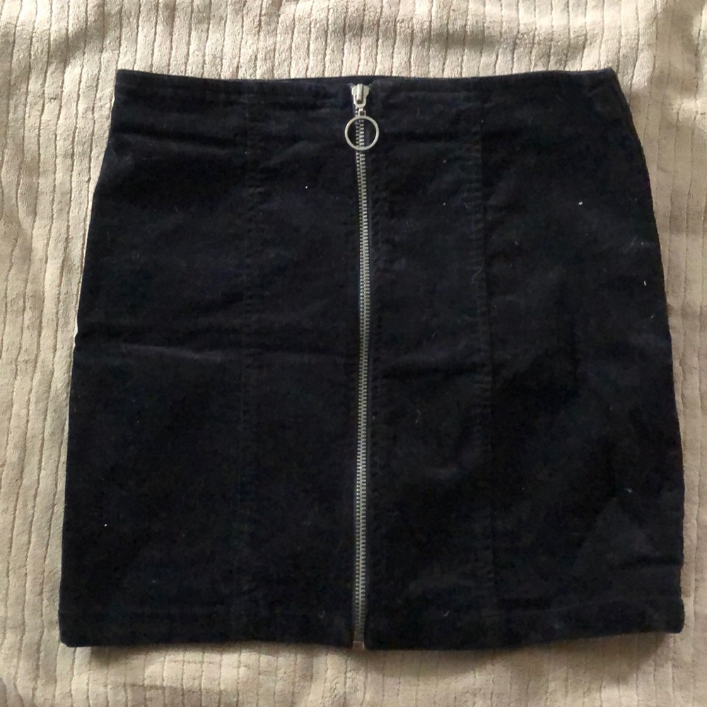 Forever 21 zip up mini skirt